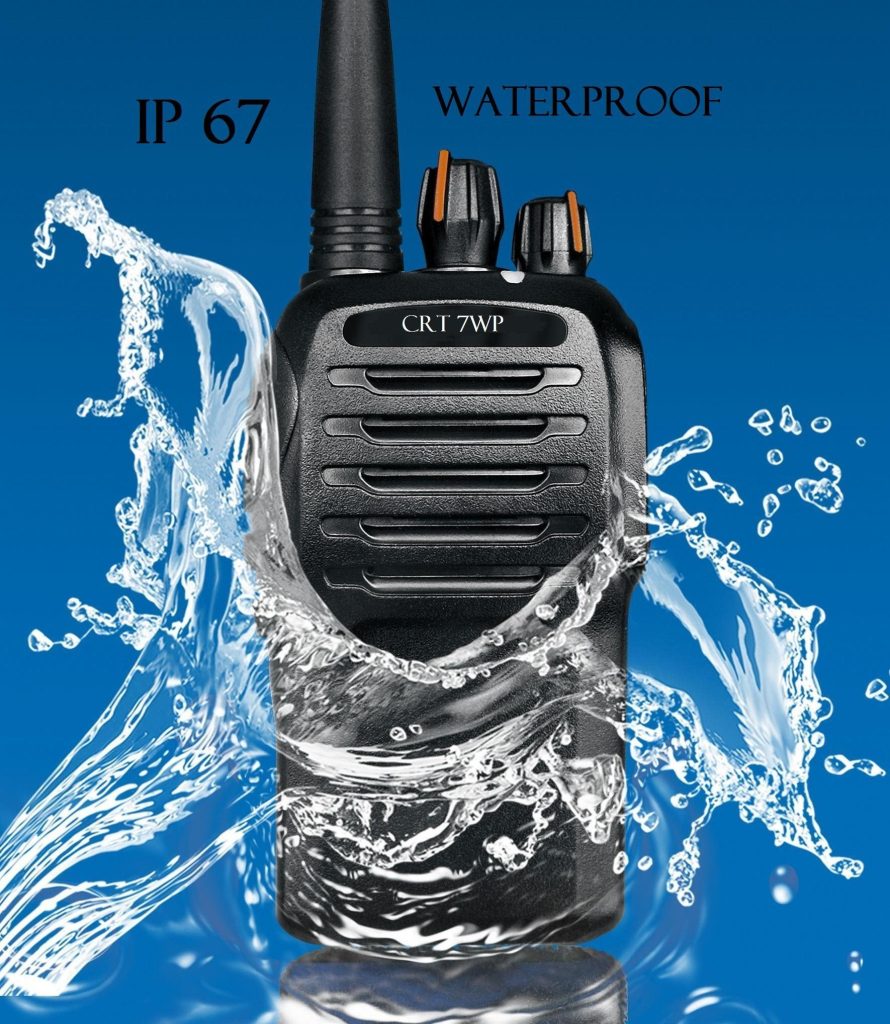 Pack de 2 Talkies CRT 7WP UHF 400-470 MHz PROFESSIONNEL IP67