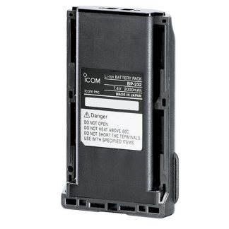 Batterie Icom BP-232H Li-Ion 7.4V 2250mAh pour IC-A15 / F15 / F25 / F25SR﻿