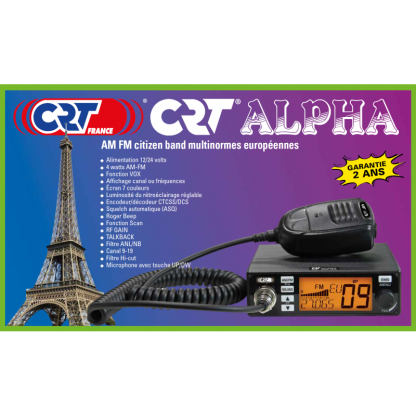 CRT ALPHA CB AM/FM