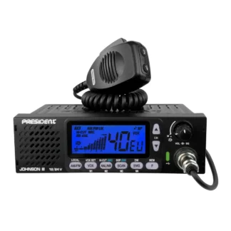 OHNSON III Réf.: TXPR767 Dimensions (mm) : 178 (L) x 120 (P) x 50 (H) Format DIN : Alimentation : 12 V / 24 V AM : FM : PRESIDENT CHANNELS : Mémoire(s) : 4 Scan : des canaux , des mémoires Scan Skip : ANL : NB : HI-CUT : NRC :